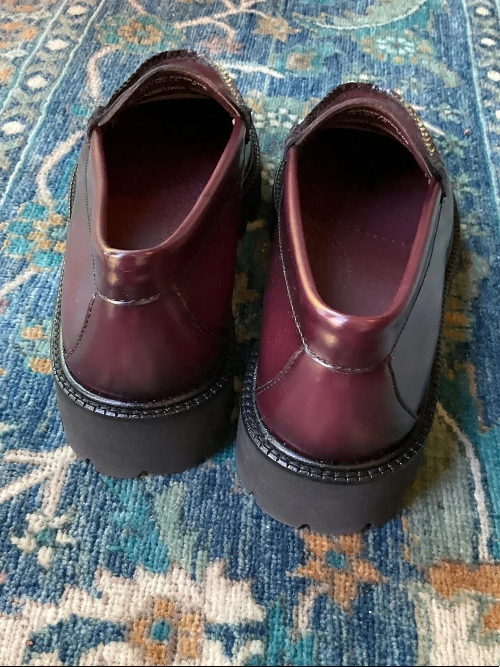 G.H. Bass & Co. Men’s Penny Loafers in Wine/Burgundy Leather